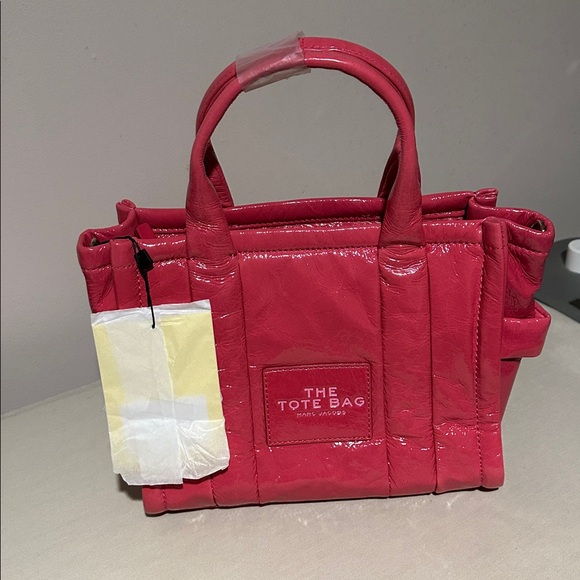 NEW Marc Jacobs The Shiny Crinkle Mini Tote Bag - Picture 7 of 10